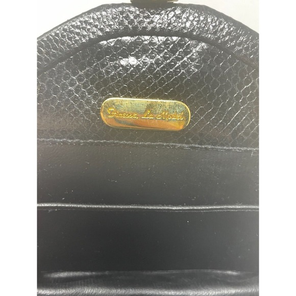 Vintage‎ Finesse La Model Python Snakeskin Jeweled Convertible Clutch Purse RARE - Picture 13 of 16